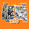 Black Bolt + White Flare Booster Pakke COMBO Bundle x10